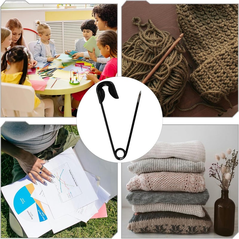 NICECRAFT 200 Pcs 19mm Mini Safety Pins Bulk Rust-Resistant for Clothes Sewing Arts Craft Costume Handicrafts Jewelry Making (Black) - Image 5